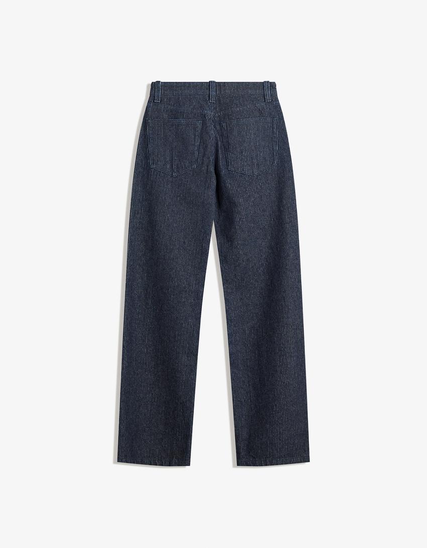 Jeans Wide Leg Straight Textura