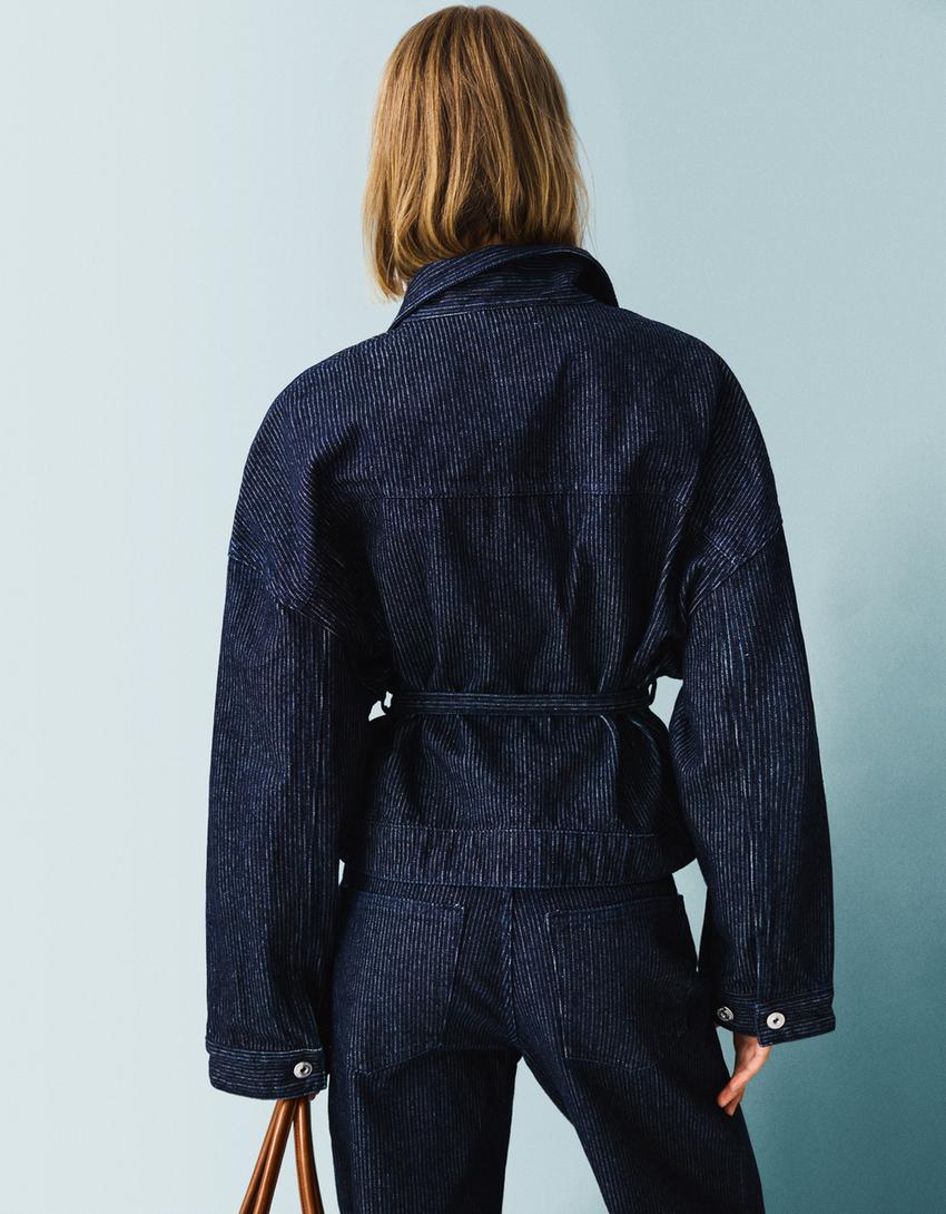 Cazadora Denim Textura