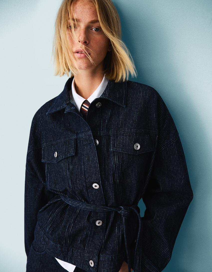 Cazadora Denim Textura