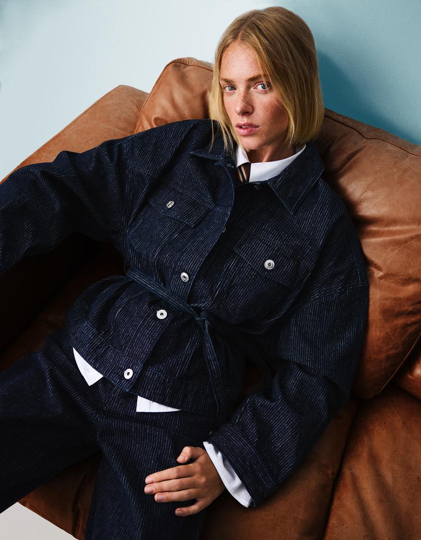 Cazadora Denim Textura