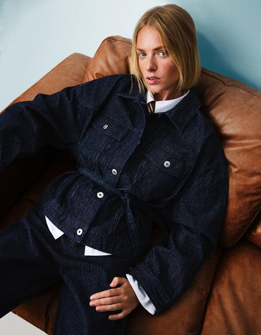 Cazadora Denim Textura