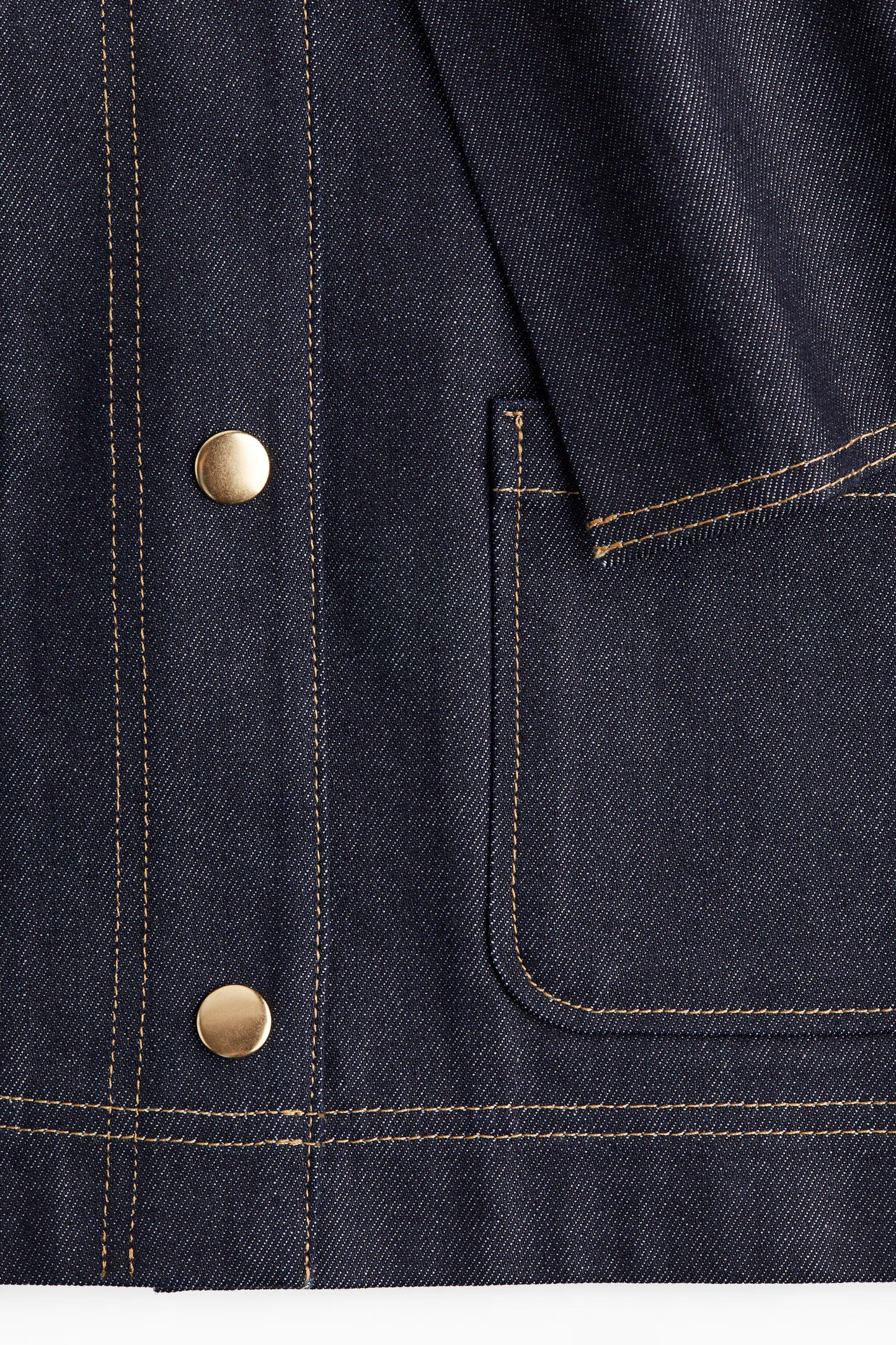 Chaqueta Denim Con Capa