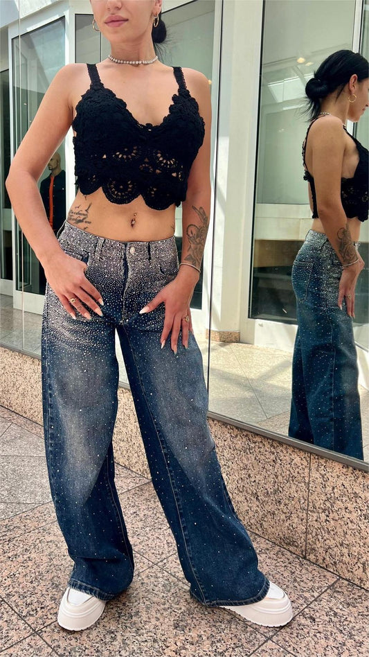 Jeans Baggy Lentejuelas
