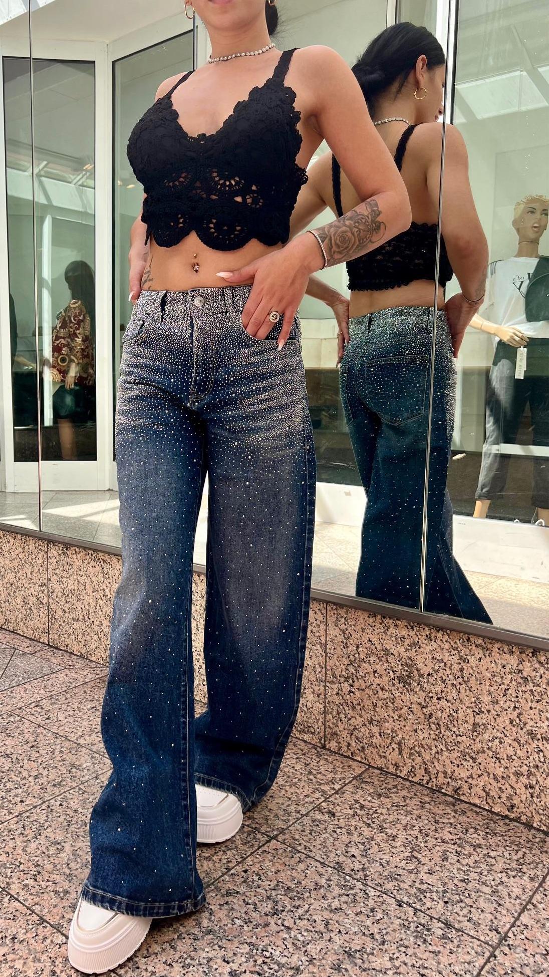 Jeans Baggy Lentejuelas
